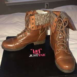Brown Combat Boots
